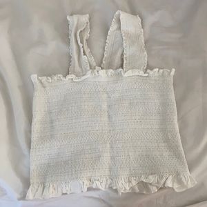 smocked tank top